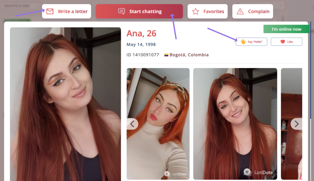 communication feature on latidate